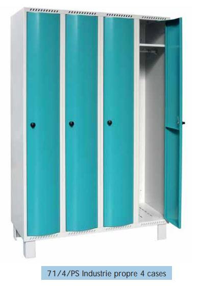 Vestiaire 71/4/ps industrie propre 4 cases_0