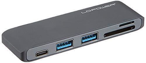 LC-Power LC-HUB-C-MULTI-2A - Hub USB 3.0 (3.1 Gen 1) Type-C avec lecteur de cartes et ports multiples_0