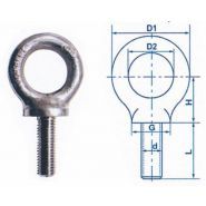 Anneaux de levage à grand œil - L'Étoile - Acier inoxydable Z 2 CN 18-10 - ø 8 à 24 mm - Série n° 256_0