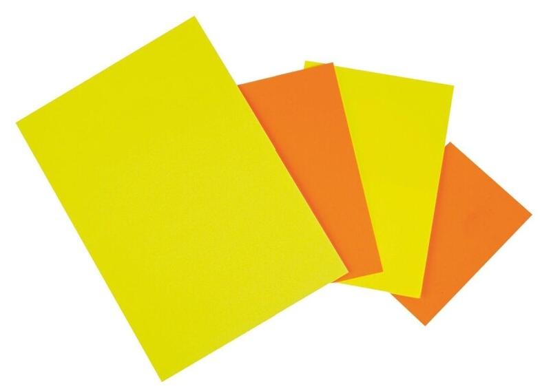 Apli Lot de 50 étiquettes carton 780 g/m², forme rectangulaire 50x65, coloris jaune/orange - 3270240429252_0