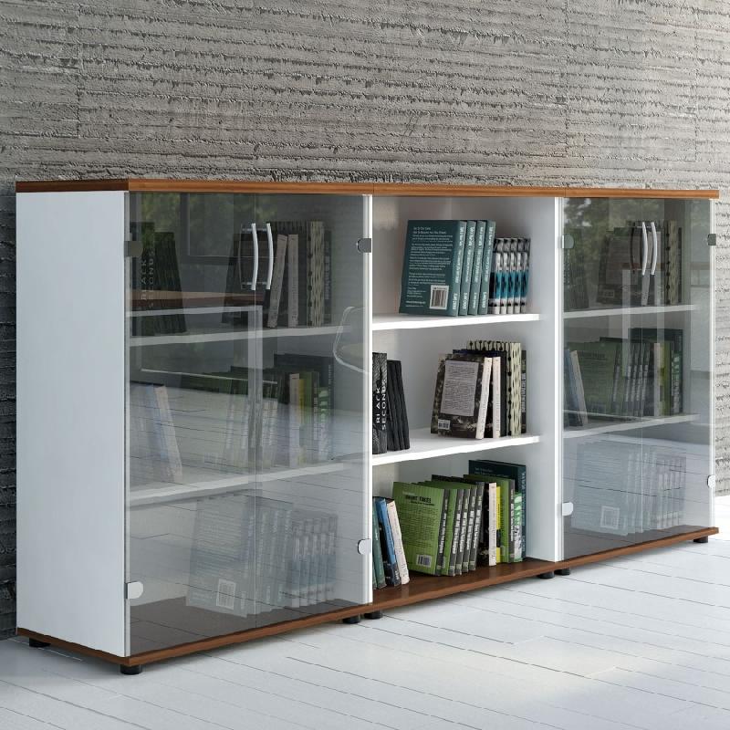 Armoire porte battante vitrée H 113 cm STANDARD_0