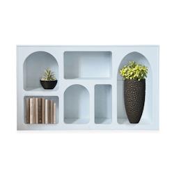 Buffet Firmine L120cm design arches style troglodyte Blanc - blanc Bois massif ahf240109white_0