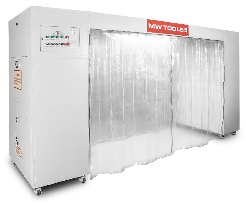 Cabine de peinture mobile 2500 x 1100 mm 230 V idéale pour travaux et séchage de carrosserie MW Tools MSC3600_0