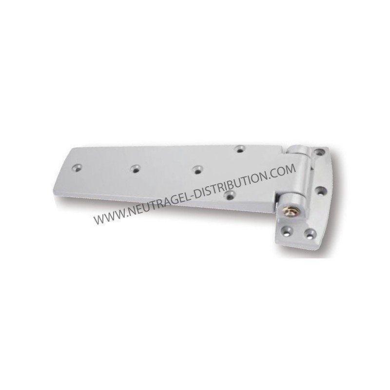 Charnière avec rampe 761 - Axe non corrosif - Finition émaillée - Décalage 27 mm_0