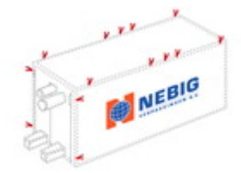 Doublure de conteneur - Nebig - tissu polypropylène pour conteneurs ISO de 20 ou 40 pieds_0