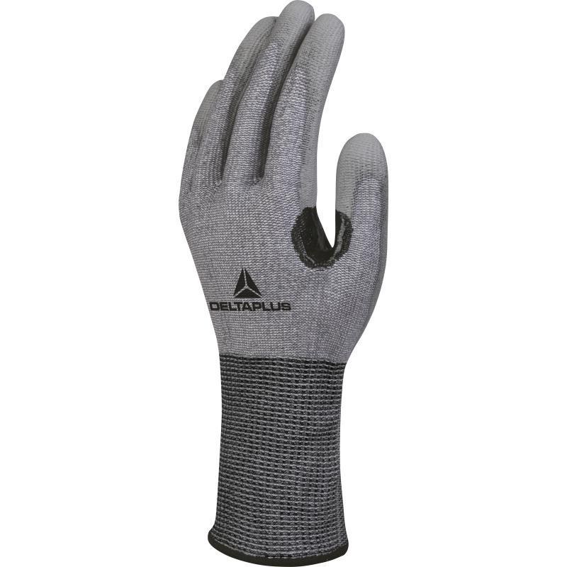 Gant anti coupure tricot  xtrem cut - paume enduite pu - renfort - jauge 13 - vecutf03_0