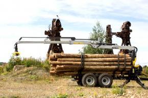 Grue forestière KESLA 316T - portée 8.80 m - 2 télescopes - capacité de levage jusqu'à 1 950 kg_0