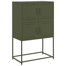 Helloshop26 - Buffet bahut commode armoire meuble de rangement organisateur cuisine salle de séjour salon olive 68,5 x 38,5 x 107 cm 02_0036586 - 300_0