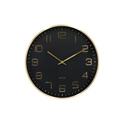 Horloge murale ronde Elegance Glow noir Karlsson - noir aluminium 8714302755439_0