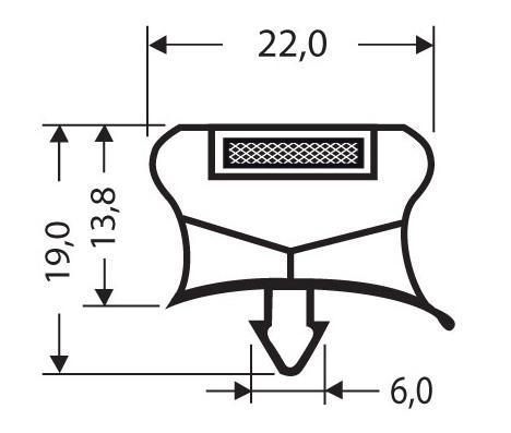 Joint pvc magnetique pour meubles frigos jpc-134_0