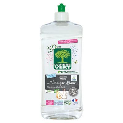 Liquide vaisselle 2 en 1 L'Arbre Vert vinaigre poire 750 ml_0