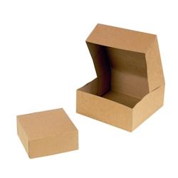 Packnwood FHC - Boîte pâtissière en carton blanche 180x180mm H80mm - 50 pièces - recyclable et micro-ondes - 209BP189_0