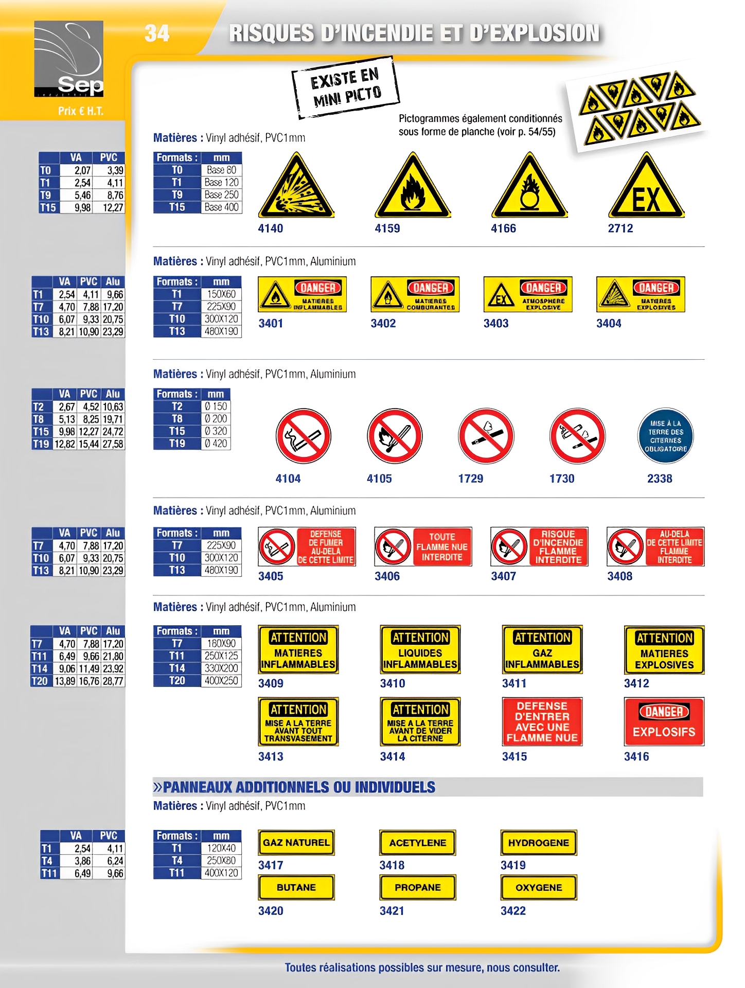 Panneau de signalisation - risques d'incendie et d'explosion_0