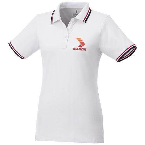 Polo tipping manches courtes femme Fairfield 38103012 - 100% coton - Maille piquée 180 g/m²_0