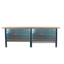 PROREGAL Etabli BUFFALO WOOD avec 10x Tiroir| HxLxP 86,5x260x75cm | Capacité de Charge 1000kg | Anthracite - noir métal PR_RS157-91_0