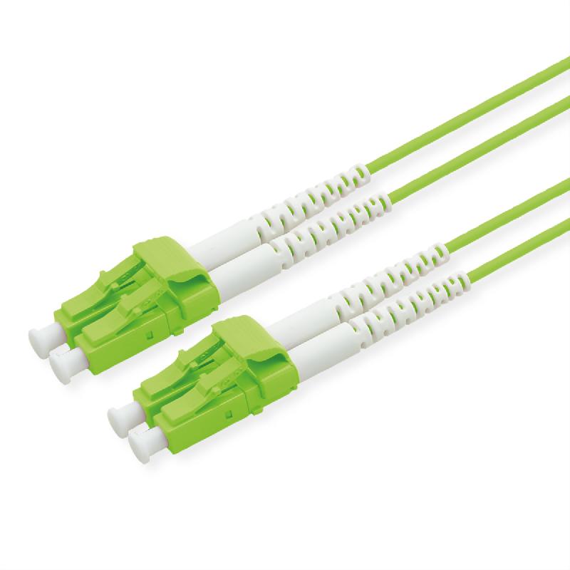 ROLINE Câble FO 50/125µm, LC/LC, OM5, LSOH, connecteurs Low-Loss, vert, 0,5 m_0