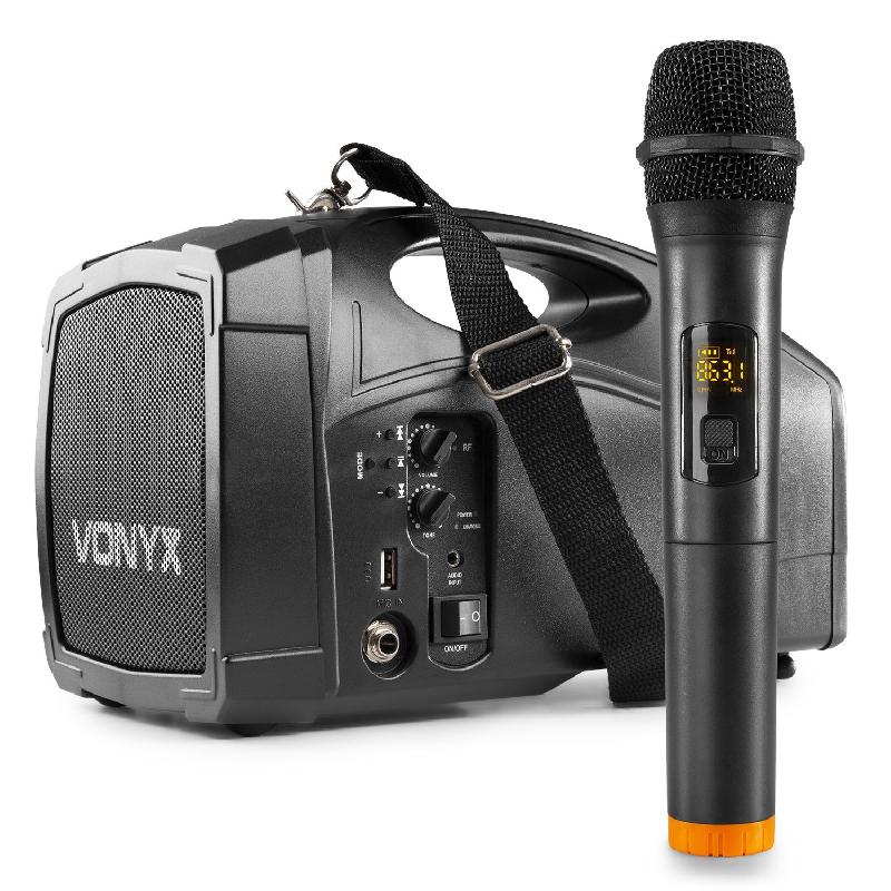 Sono portable Bluetooth - Micro UHF ST 014 Skytec - 30 Watts avec USB et batterie rechargeable_0