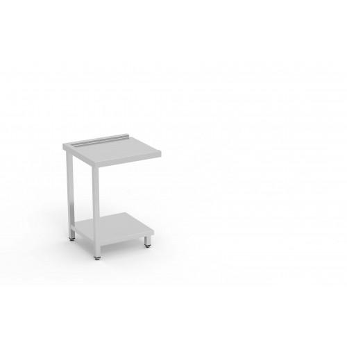 Table droite entrée/sortie 1200x600x850 centrale sans étagère passage pour lave-vaisselle à gauche - MES-120_0
