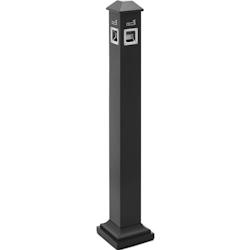 Ulsonix - Cendrier extérieur sur pied - pour l'extérieur et l'intérieur - verrouillable - 21.5 x 21.5 x 120.5 cm - 4062859175878_0