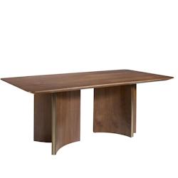 AC ANGEL CERDA Angel Cerdá Table à manger rectangulaire noyer 1109C 200 x 100 x 76 - Bois massif 8435631024545_0