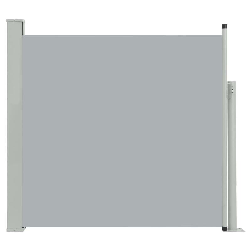 AUVENT PARAVENT STORE BRISE-VUE LATÉRAL RÉTRACTABLE DE PATIO JARDIN TERRASSE BALCON PROTECTION VISUELLE ÉCRAN 170 X 300 CM GRIS 02_0007314_0