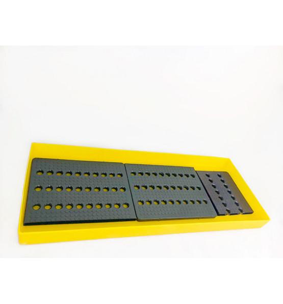 Bac de rétention en polyéthylène haute densité avec caillebotis pour produits dangereux - 60L - Plast'Up Rotomoulage_0
