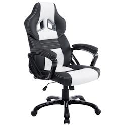 CLP Fauteuil de bureau / Gaming Pedro Noir / Blanc - blanc polyester 191538037_0