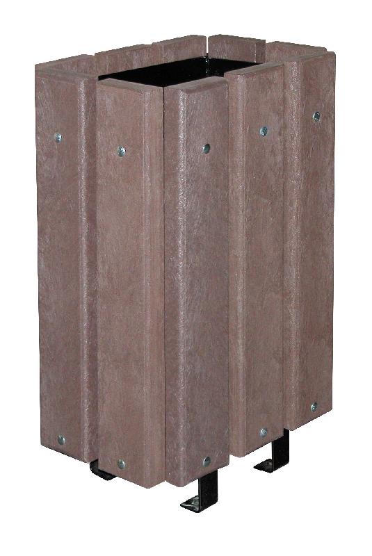 CORBEILLE MORAY EN PLASTIQUE RECYCLÉ - 30L - MOBILIER URBAIN POUR JARDINS ET RUES_0