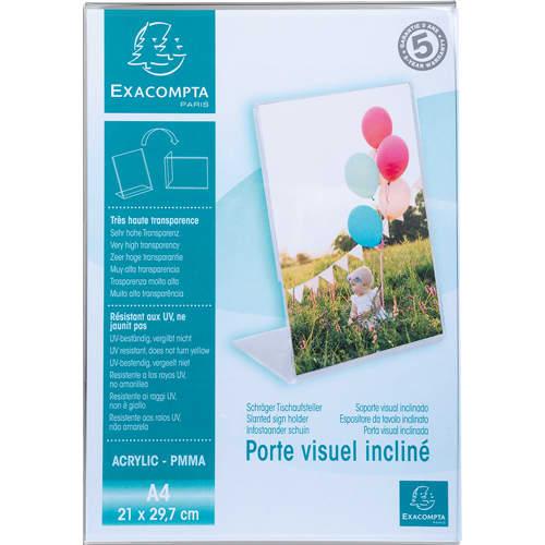 Exacompta porte-visuel incliné vertical format a4 - cristal 84058d_0