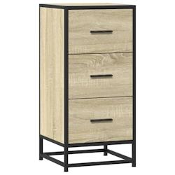 HELLOSHOP26 - Buffet bahut commode armoire meuble de rangement organisateur cuisine salle de séjour salon sonoma 35,5 x 35 x 76 cm bois d'ingénierie_0