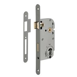 Lot de 50 boitiers de serrure encastrable à cylindre pour porte d'entrée, carré 7mm, axe 50mm, gris, bouts ronds - THIRARD - gris 3150260139372_0