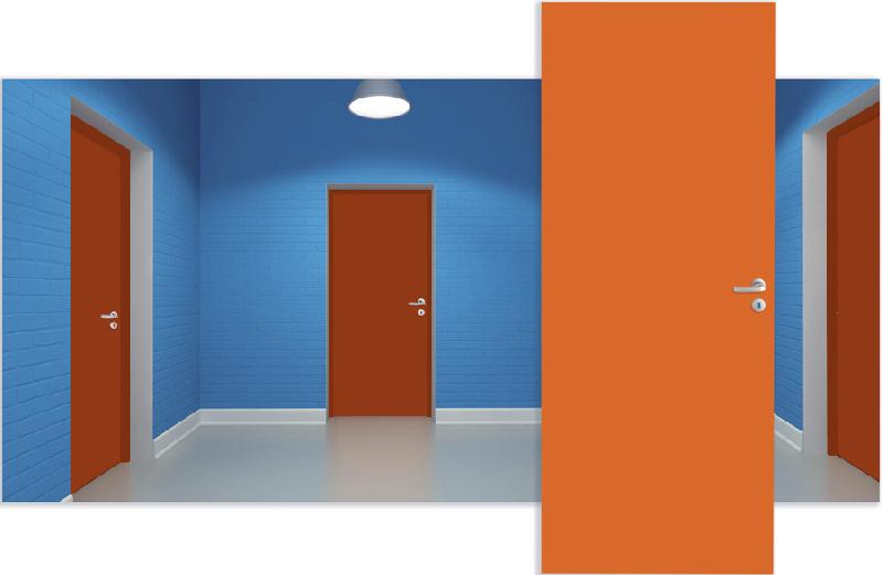 Portes battantes pour entrée - Bloc porte technique gamme HABITAT - isolation thermique, résistance au feu, confort acoustique_0