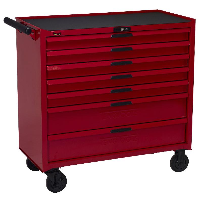Servante d'atelier rouge 7 tiroirs large Teng Tools TCW207N_0