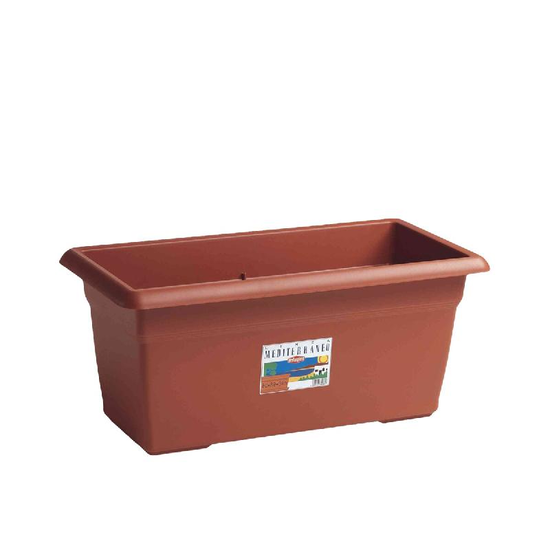Stefanplast Jardinière méditerranéenne cm. 60 x 32 x 28 cm (hauteur) - orange matière synthétique 8003507842601_0