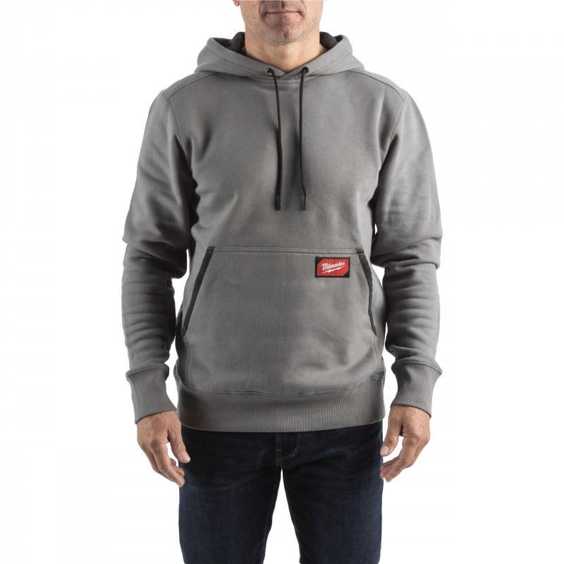 Sweat mid à capuche gris MILWAUKEE | 4932493121_0