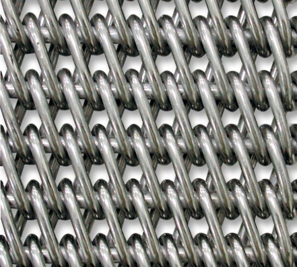 Type B2 - Bandes transporteuses métalliques Codina - Largeur maximale 4 m - Double spires tissées avec renfort métallique_0