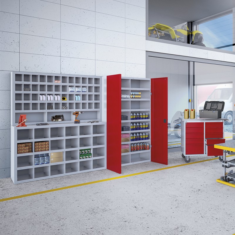 Armoire SFR pour ateliers mécaniques et de maintenance - 7 modèles disponibles - Versions avec ou sans portes_0