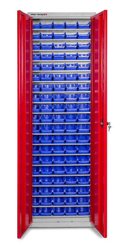 Armoires à 2 portes avec 114 bacs de rangement MW Tools DEBK95D_0