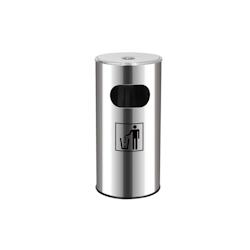 Aro Poubelle cendrier, acier inoxydable, Ø 29.5 x 60.5 cm, 30 L, argenté - argenté inox 4333465726274_0