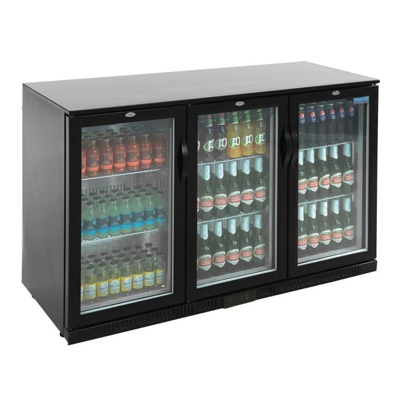 Arrière-bar trois portes pivotantes série g noir 330l - GL004_0