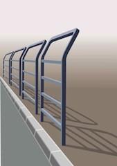 Barrière urbaine Conviviale® - Standard - Longueur 1500 mm - Hauteur 1100 mm - Acier peint sur zinc_0