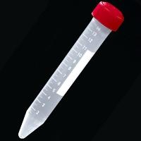Tubes centrifuge 15mL en polypropylène avec couvercle vissable rouge - pack de 500 - autoclavables et graduations imprimées_0