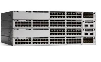 Cisco Catalyst C9300-48P-E commutateur réseau Géré L2/L3 Gigabit Ethernet (10/100/1000) Connexion Ethernet, supportant l'alimentation via ce port (PoE) Gris_0