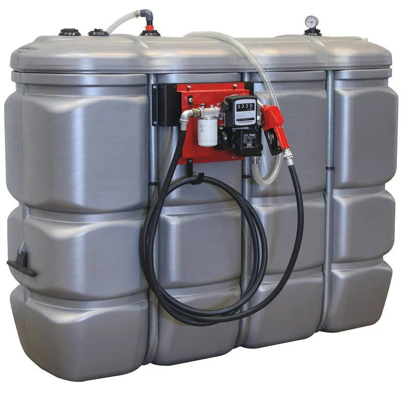 Cuve de distribution fuel 2000L double parois DRAKKAR - équipée station prémontée 60 L/min - réf. 11595564_0