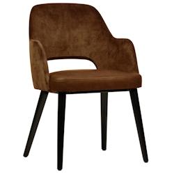 FAUTEUIL OLSEN  Marron Euro Mobilier Chr - marron textile 3760380010897_0