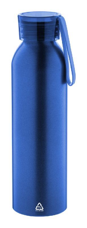 Gourde de sport - aluminium recyclé - 600 ml - avec couvercle assorti et sangle en silicone_0