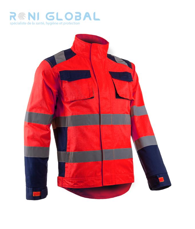 Veste de sécurité haute visibilité antisalissure - Coton et polyester - 4 poches - Class 3 - Hibana Coverguard_0