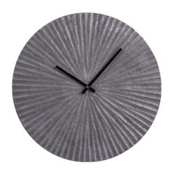 Horloge en métal soleil argent 45 cm -  Rond Aluminium Table Passion - argenté aluminium 3106239541066_0