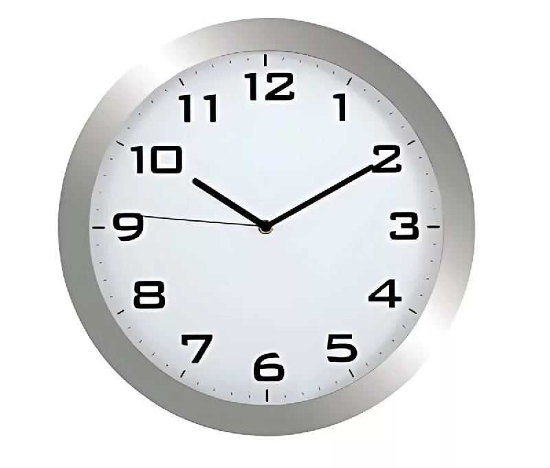 Horloge murale silencieuse métal_0