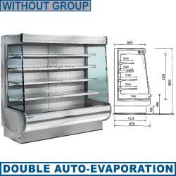 Meubles muraux réfrigérés sans groupe - Expory PLUS - 1000x975xh1950 mm - T° +4° à +6°_0
